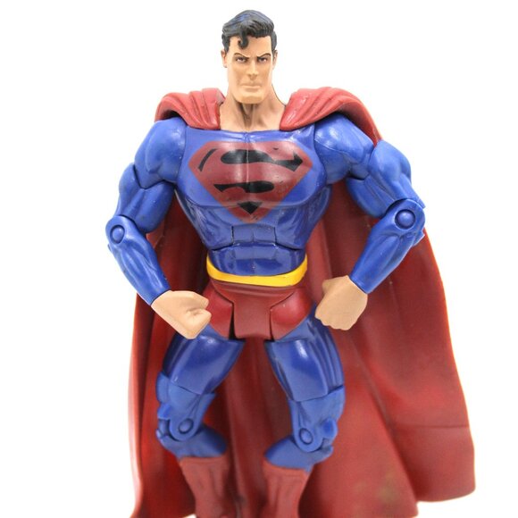 Superman Figure with Red & Black Emblem 6 inch Mattel Comics - Picture 1 of 7